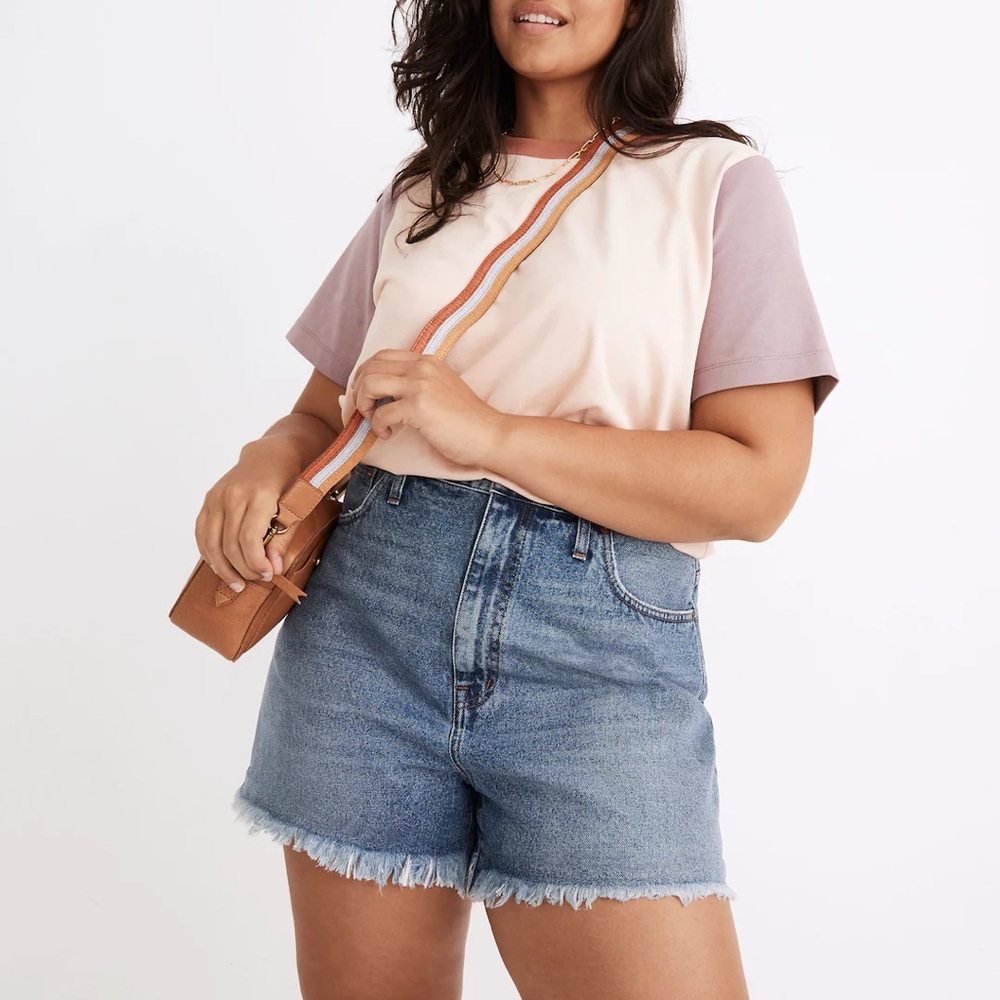 Madewell Momjean Shorts Willis Wash